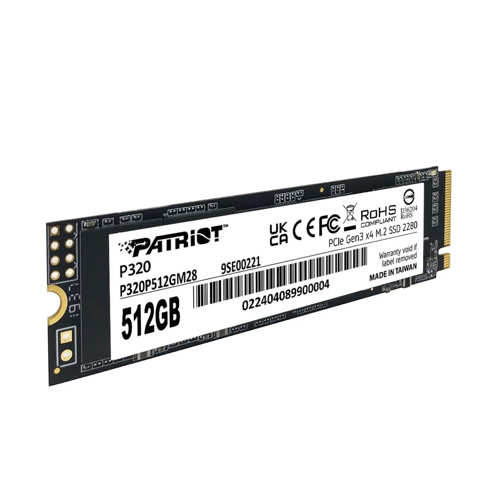Ổ cứng SSD Patriot P320 512GB NVMe M.2 PCIe Gen3 x4 (P320P512GM28) - ảnh 3