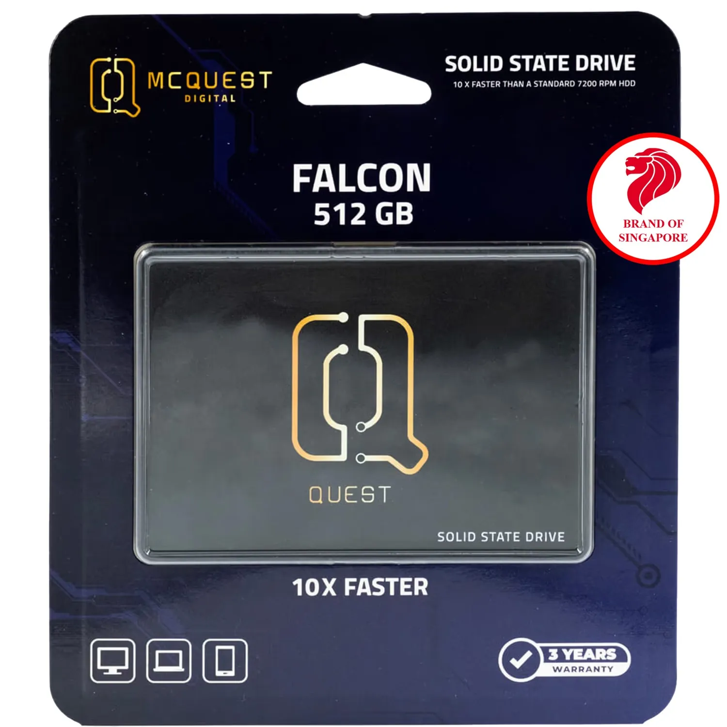 SSD McQuest Falcon 512GB SATA III 2.5"