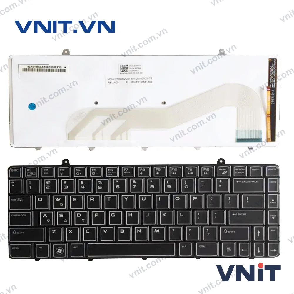 Phím Laptop Dell Alienware M11X-R1 (có đèn) - Keyboard Dell Alienware M11X-R1 (backlight)