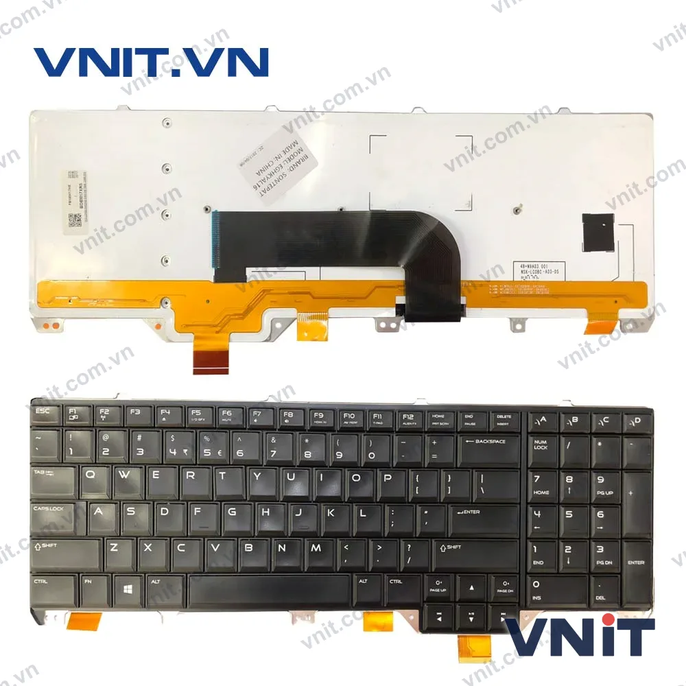 Phím Laptop Dell Alienware M17X-R5 (Có Đèn) - Keyboard Dell Alienware M17X-R5