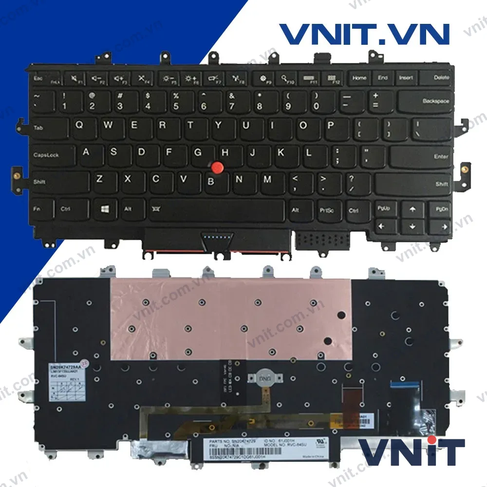 Phím Lenovo ThinkPad X1 Gen 4 2016 Có Đèn Có Khung