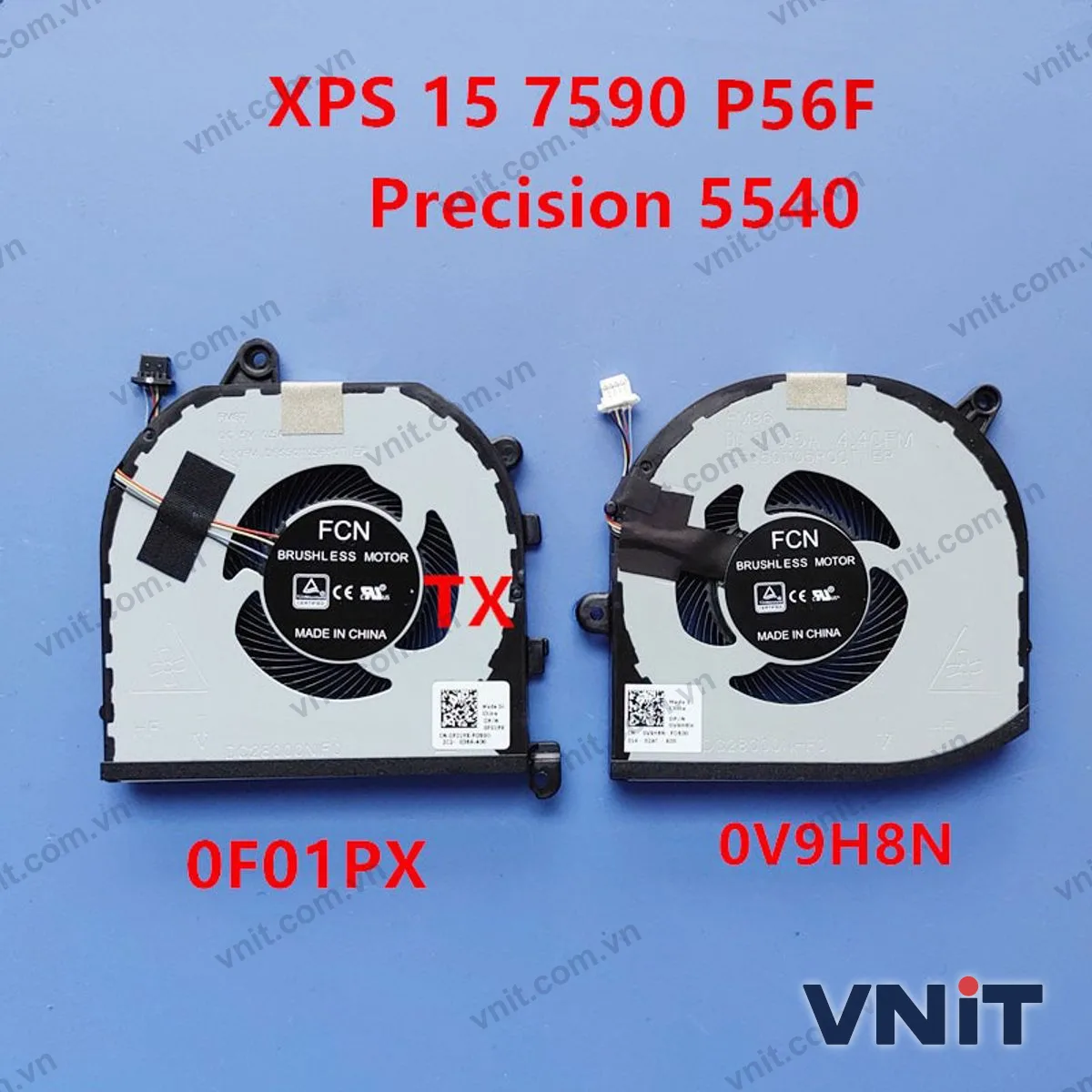 Quạt tản nhiệt laptop Dell Precision 5530 5540, XPS 9570 7590 0V9H8N 0F01PX