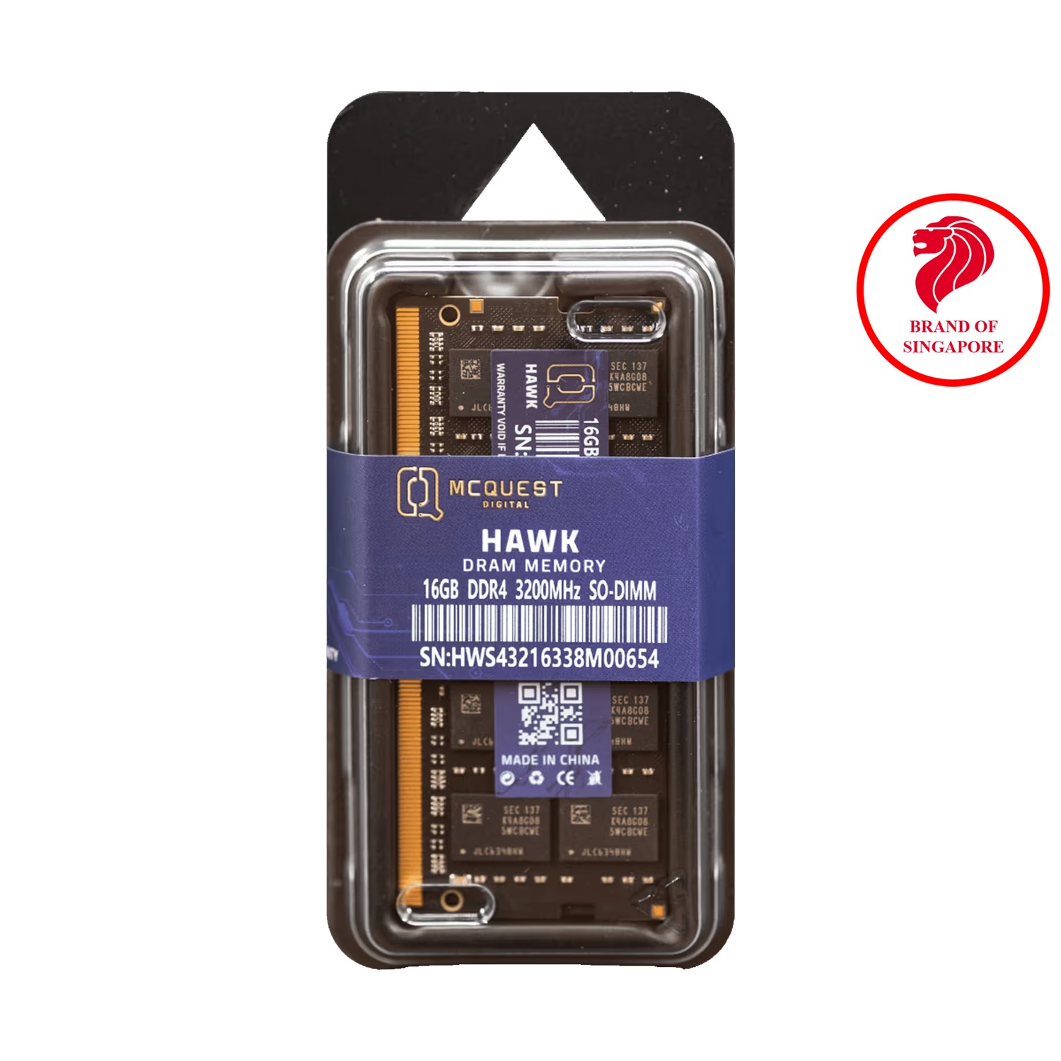 RAM QUEST HAWK 16GB DDR4 3200MHz SO-DIMM