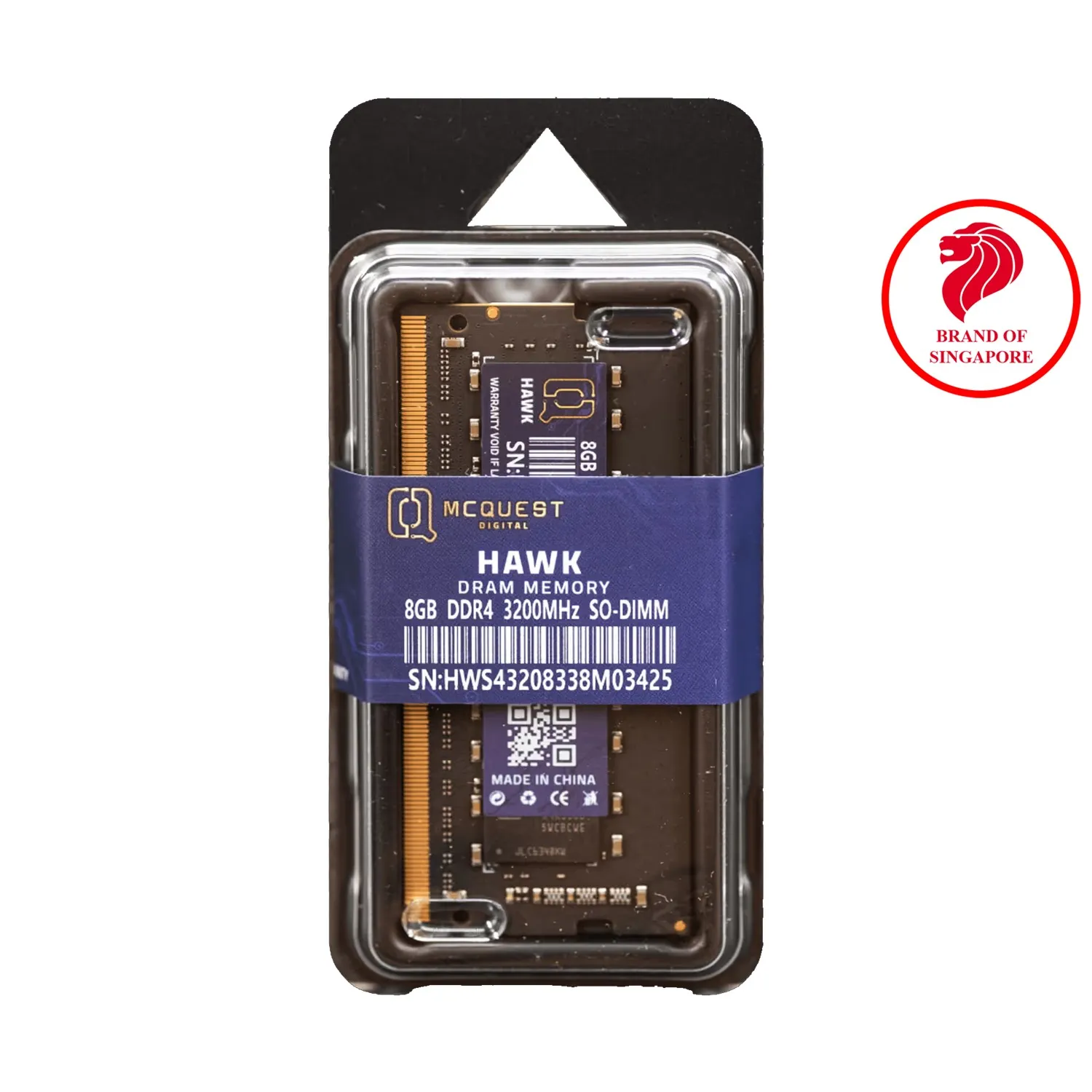 RAM Laptop McQuest HAWK 8GB DDR4 3200MHz (SODIMM)