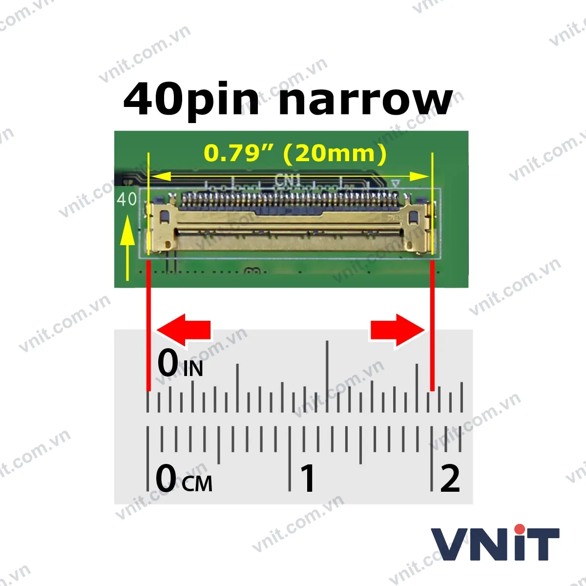 Màn hình Laptop 13.3" FHD 40pin cảm ứng - B133HAB01.0 - ảnh 2